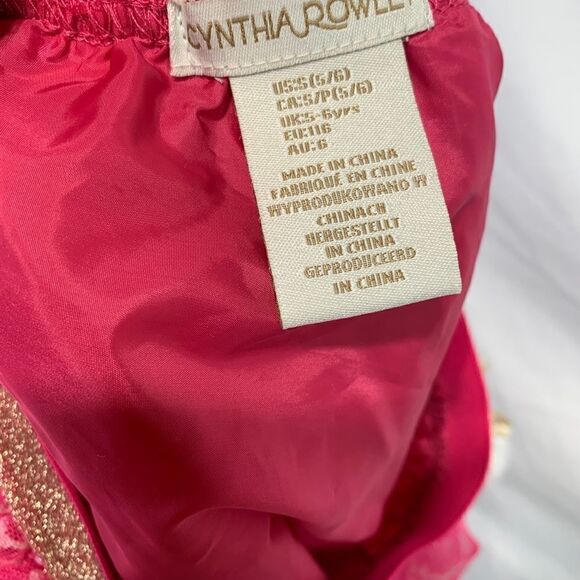 CYNTHIA Rowley Little Girls Snowflake Sparkly Tulle Skirt - Picture 4 of 5